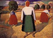 Kasimir Malevich Harvest season oil painting artist